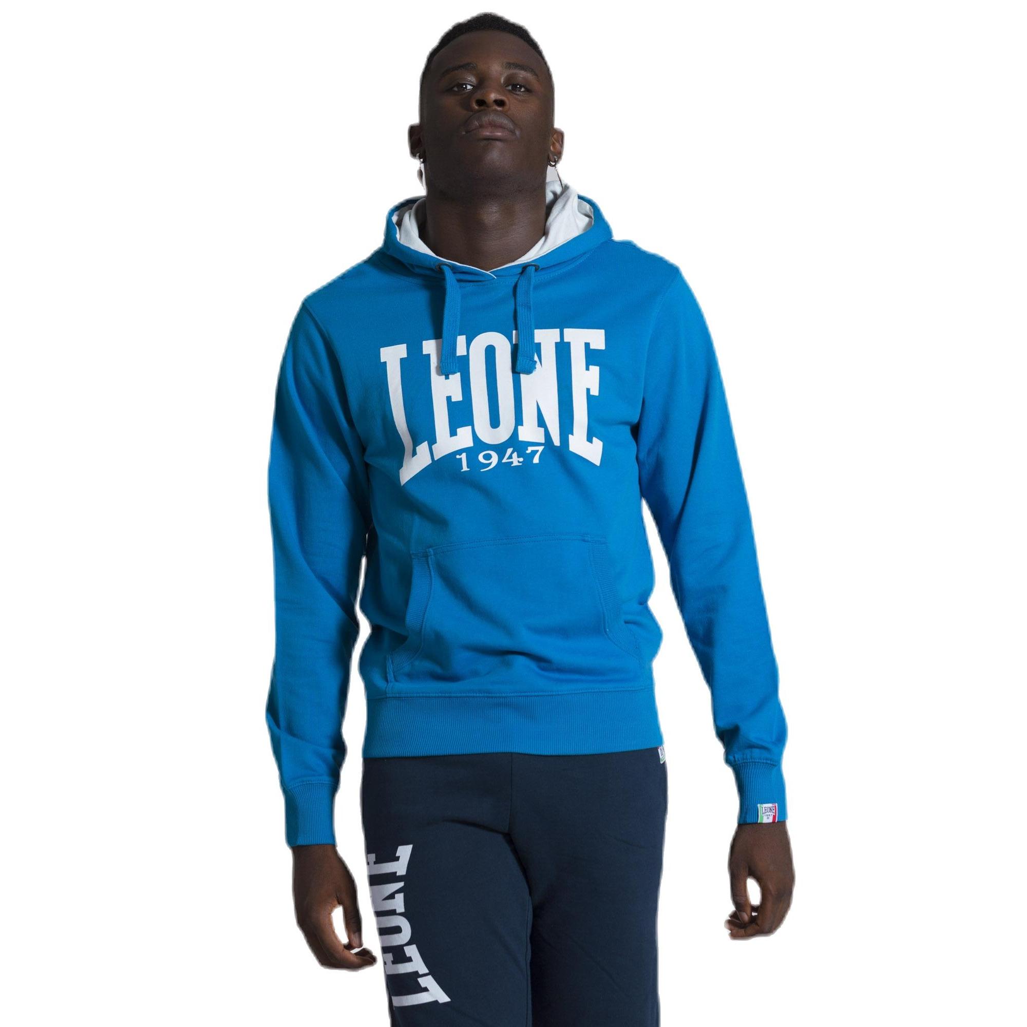 Felpa da uomo con cappuccio Leone 1947 Apparel Light Big Logo Felpa non garzata leggera