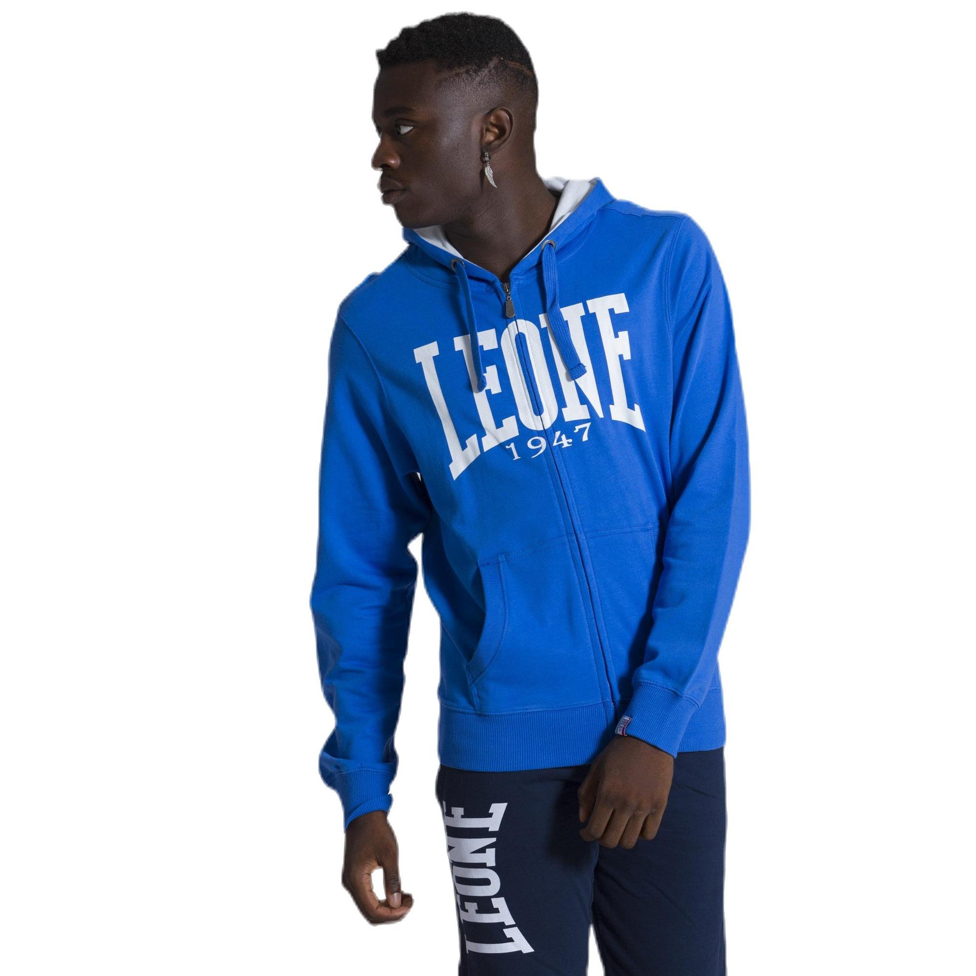 Felpa da uomo con cappuccio e zip Leone 1947 Apparel
