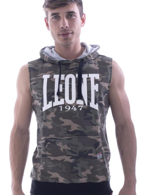 Man hoody sleeveless Camou