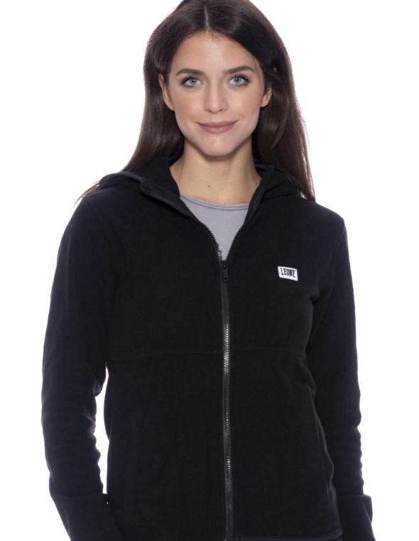 WOMAN HOODY ZIPPED POLAR...