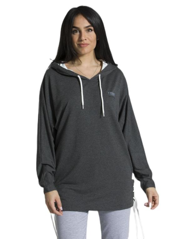 Woman hoody Grey Sand