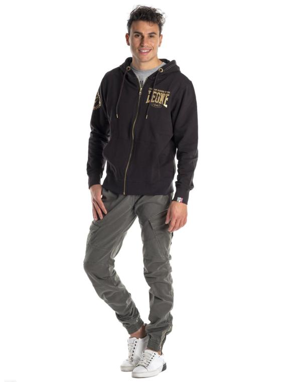 Man hoody full zip Gold 2