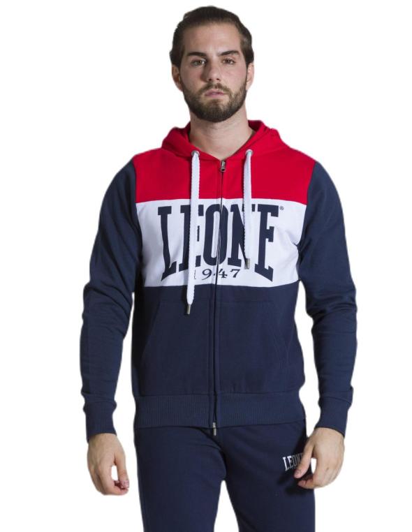 Man hoody full zip Color Block